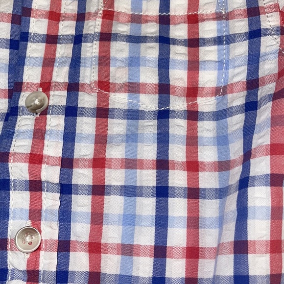 Size 2T Cat and Jack Red, white blue short sleeve shirt perfect for the the 4th - Picture 5 of 5